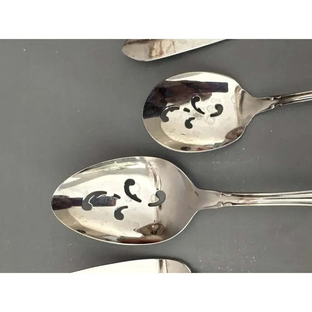 Oneida Community Chatelaine Stainless Steel Serving Set Ladle, Fork,Spoon Knife